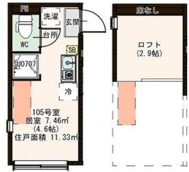 仮称）亀戸三丁目Aコーポの物件間取画像